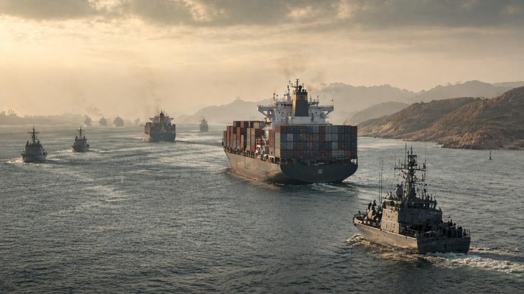 Navires marchands sous tension dans le détroit d