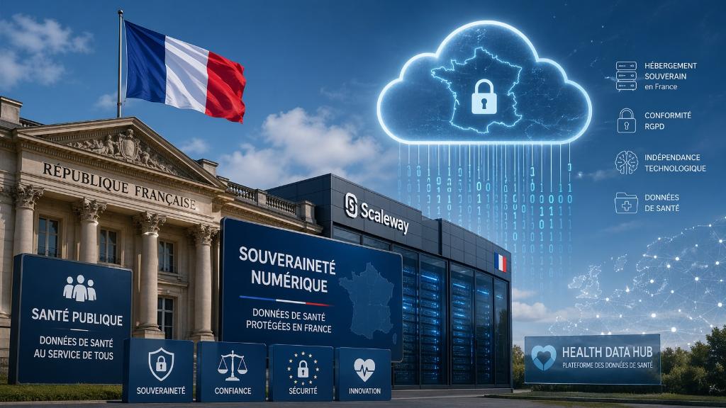 Illustration de la souverainete numerique sur les donnees de sante en France