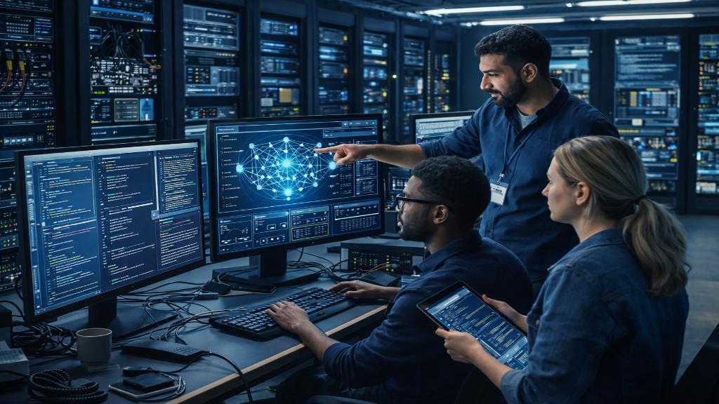 Infrastructure technique IA open source avec serveurs et developpeurs